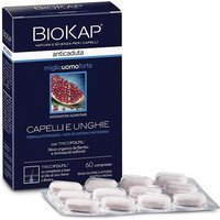 Bios Line Biokap - Anticaduta Miglio Uomo Forte con Tricofoltil, 60 Compresse