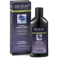 Bios Line BioKap Bellezza - Shampoo Viola Antigiallo Ravvivante per Capelli Biondi Bianchi o con Schiariture, 200ml