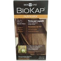 Bios Line Biokap Nutricolor - Tinta Per Capelli 8.0 Biondo Chiaro, 140ml