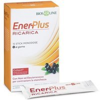 Bios Line EnerPlus - Ricarica Integratore Energetico, 15 Bustine