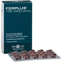 Bios Line Ferplus Tre-Tard compresse - Integratore per la carenza di ferro, 30 compresse