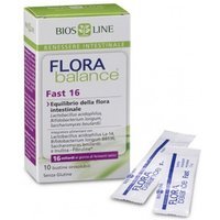 Bios Line Flora Balance Fast - Integratore per la flora intestinale, 10 bustine Flora Balance Fast