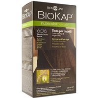 Bios Line Nutricolor Delicato Tinta 6.06 Biondo Scuro Avana - Crema per i capelli bianchi, 140 ml
