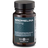 Bios Line Principium - Bromelina 500 mg integratore per digestione e microcircolo, 30 compresse