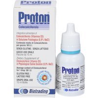 Biotrading Proton integratore di vitamina D3 Gocce, 15 ml