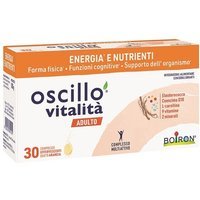 Boiron Oscillo Vitalità Adulto Integratore di Supporto Energia Fisica e Mentale, 30 Compresse Effervescenti