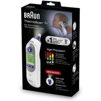 Braun ThermoScan 7+ Age Precision + Modalità Notte Termometro Auricolare, 1pezzo