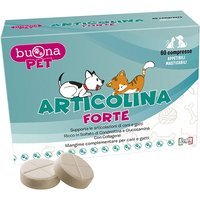 Buona Pet Articolina Forte Supporto Articolare Mangime Complementare per Cani e Gatti, 60 Compresse