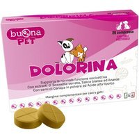 Buona Pet Dolorina Mangime Complementare per Cani e Gatti, 20 compresse