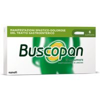 Buscopan contro Mal di Pancia Dolori e Crampi Addominali, 6 Supposte