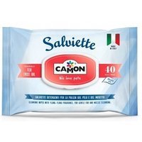 Camon Salviette Tea Tree Oil - Salviette profumate per la pulizia del pelo, 40 pezzi