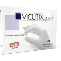 Cantabria Labs Vicutix - Guanti 100% cotone Taglia M, 1 paio