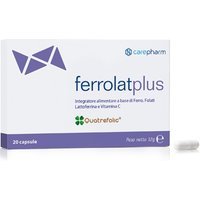 Carepharm Ferrolat Plus Integratore Alimentare 20 Capsule