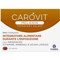 Carovit Programma Solare - Melanin Integratore Pelle al Sole, 20 Capsule