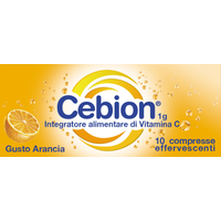 Cebion Integratore Vitamina C Gusto Arancia, 10 compresse effervescenti