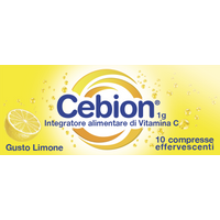 Cebion Integratore Vitamina C Gusto Limone, 10 compresse effervescenti