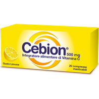 Cebion Integratore Vitamina C Gusto Limone, 20 compresse masticabili