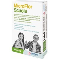 Cemon Microflor Scuola Integratore Sistema Immunitario, 30 Capsule Masticabili