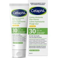 Cetaphil Crema Idratante Viso Giorno SPF 30 - Crema protettiva e lenitiva per la pelle, 50 ml