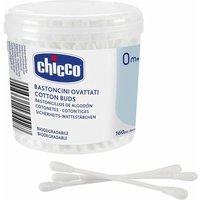 Chicco Bastoncini Ovattati in Cotone Igiene Orecchio, 160 Pezzi