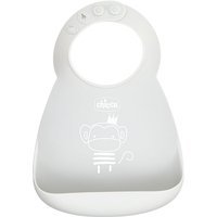 Chicco Bavaglino in Silicone Neutro 6m+, 1 pezzo