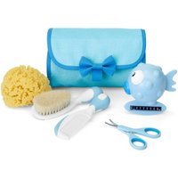 Chicco Il Mio Primo Beauty Azzurro Termometro Spugna Spazzola e Pettine Forbici