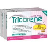 Chiesi Tricorene Integratore per Capelli Sani Tripla Azione, 2 x 30 Compresse