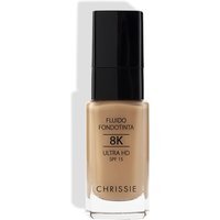 Chrissie Fluido Fondotinta 8k Ultra HD Colore 102 SPF15, 30ml