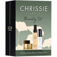 Chrissie Illuminating Set Cofanetto Mousse Detergente 50ml + Tonico Mineralizzante 50ml + Crema Oro 24k Illuminante Rassodante 50ml