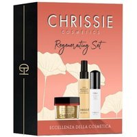 Chrissie Regenerating Set Cofanetto Mousse Detergente 50ml + Tonico Mineralizzante 50ml + Trattamento LPA Complex Antietà Globale 50ml