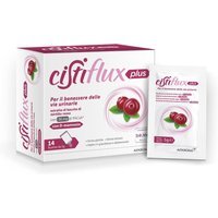 Cistiflux Plus Integratore Mirtillo Rosso per le Vie Urinarie e D-Mannosio, 14 Bustine