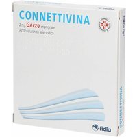 Connettivina Garze Impregnate 2mg Acido Ialuronico Sale Sodico Trattamento Ferite e Irritazioni Cutanee, 10 Garze Sterili da 10 x 10 cm