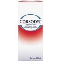Corsodyl Collutorio Disinfettante Cavo Orale Prima Dopo Estrazioni Denti Antiplacca No Alcool, 150ml