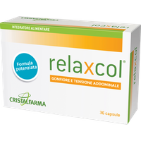 Cristalfarma Relaxcol - integratore alimentare gonfiore addominale, 36 capsule