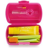 Curaprox Be You Travel Set Magenta Spazzolino + Dentifricio + 2 Scovolini