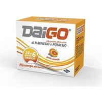 DaiGo Integratore Di Magnesio Potassio Gusto Arancia 24 + 6 Bustine