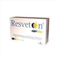 Dermofarma Resveton Night & Day Integratore Alimentare, 60 Capsule