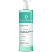 Dermovitamina Acneclin - Detergente Viso per Pelle Grassa con Imperfezioni, 400ml