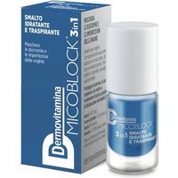 Dermovitamina Micoblock 3 in 1 - Smalto Idratante e Traspirante Colore Blu, 5ml