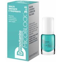 Dermovitamina Micoblock 3 in 1 - Smalto Idratante Traspirante Colore Turchese, 5ml