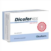 Dicofarm Dicofer Kids Integratore Alimentare Ferro, 20 Bustine Orosolubili