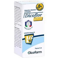 Dicofarm Dicoflor Gocce Integratore di Probiotici per la Flora Intestinale, 5ml