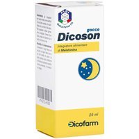 Dicofarm Dicoson Gocce Melatonina Sonno Senza Glutine, 25ml