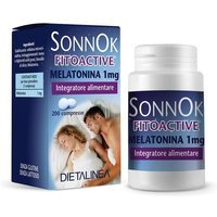 Dietalinea SonnOk - Fitoactive Melatonina 1mg Integratore Alimentare, 200 compresse