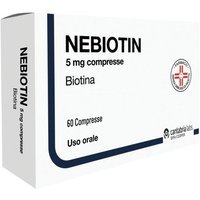 Difa Cooper Nebiotin 5mg Biotina per Supporto Metabolico e Crescita, 60 Compresse