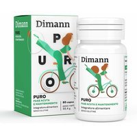 Dimann Puro Integratore per Cistite Batterica Acuta e Ricorrente, 80 Capsule