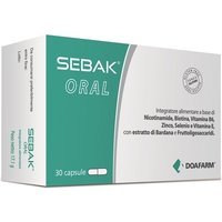 Doafarm Sebak Oral Integratore Alimentare Per L'Acne, 30 Capsule
