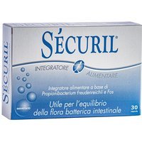 Dott. C. Cagnola Securil - Integratore con probiotici e FOS per la flora intestinale, 30 capsule