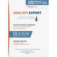Ducray Anacaps - Expert Capelli e Unghie Caduta Persistente, 90 capsule