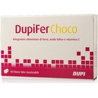 Dupi DupiFer Choco Integratore Alimentare, 18 Choco Tabs